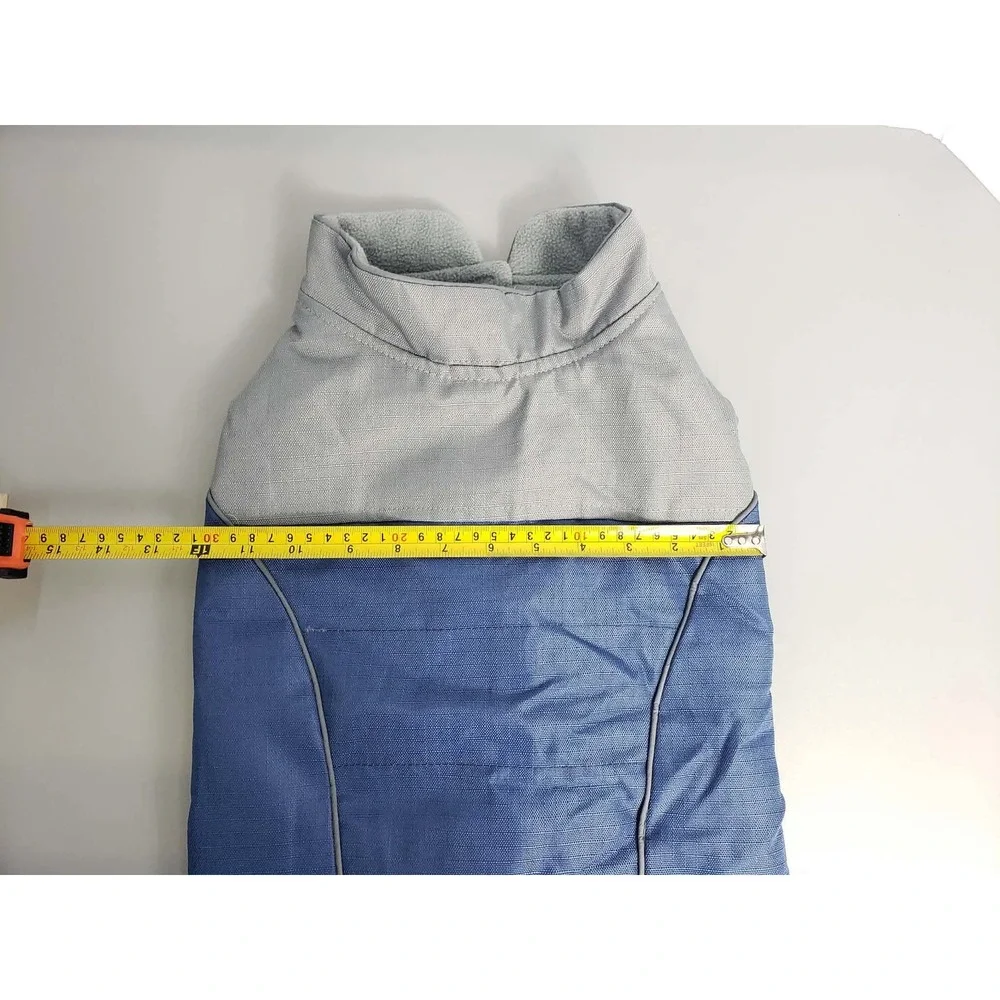 ASPCA Blue Gray Fleece Lined Dog Coat Jacket Medium Large Pet Winter Vest‎